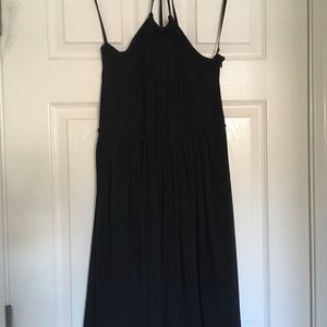 Arden B Black Matte Jersey Halter Dress